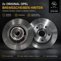 2x Original Opel Vivaro A Renault Trafic II Bremsscheiben...