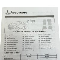 Mitsubishi L200 Gummi Fußmatten Set Allwettermatten 4-teilig MZ314904