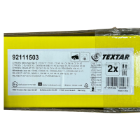 TEXTAR Bremsen Set vorne – 2x Bremsscheiben 92111503 + Bremsbeläge 2395401