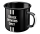 Emaille Tasse schwarz Truck Drivers only Mercedes-Benz MBTL0081