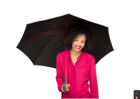 Regenschirm schwarz-rot Damen Automatik Mercedes Benz MBT0007