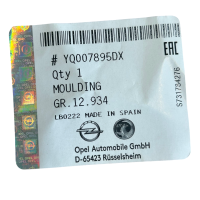 Opel Zier Schutzleiste Seitenwand hinten rechts Crossland...