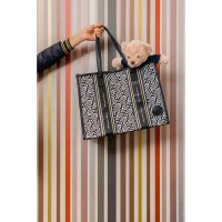 Mercedes-Benz Shopper schwarz / weiß / goldfarben, Baumwoll-Canvas B66041752