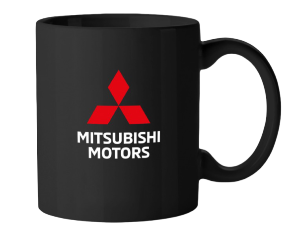 Mitsubishi Kaffeebecher schwarz 300 ml Logo MMD-OCT5789