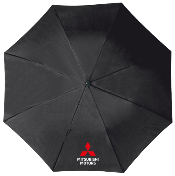 Mitsubishi Taschenschirm ausziehbar Schwarz MMD-S518803