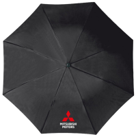 Mitsubishi Taschenschirm ausziehbar Schwarz MMD-S518803