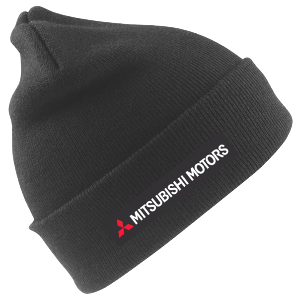 Mitsubishi Wintermütze Schwarze Wärmeschutz aus 3M Thinsulate MMD-KR-RC033X