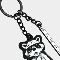 OPEL GRANDLAND Schlüsselanhänger Waschbär PVC (Weich-Emaille) 13220187