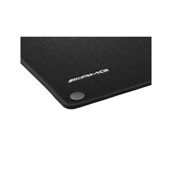 AMG Fußmatten in Kurzschlingenoptik, Satz, 4-teilig, mit gesticktem AMG-Logo