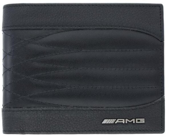 Mercedes-Benz AMG Geldbörse schwarz 100% Rindleder