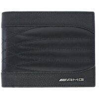 Mercedes AMG Geldbörse schwarz, 100% Rindleder