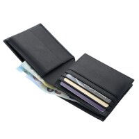 Mercedes AMG Geldbörse schwarz, 100% Rindleder