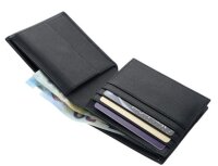 Mercedes-Benz AMG Geldbörse schwarz 100% Rindleder