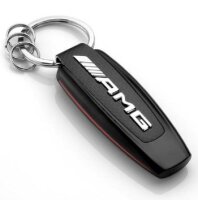 Mercedes-Benz AMG Schlüsselanhänger Typo Edelstahl Carbon