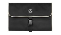 Mercedes-Benz Kulturbeutel  schwarz / beige, Polyester
