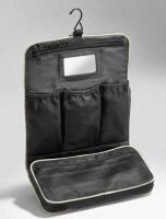 Mercedes-Benz Kulturbeutel  schwarz / beige, Polyester