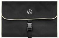 Mercedes-Benz Kulturbeutel  schwarz / beige, Polyester