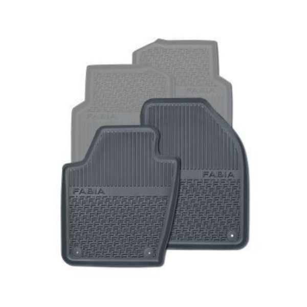 ŠKODA Gummifußmatten-Set, 2-teilig, vorne