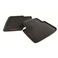 Gummifußmatten-Set hinten, rot