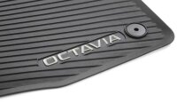 Skoda Gummifußmatten-Set, 4-teilig Škoda Octavia 4 grauer Schriftzug