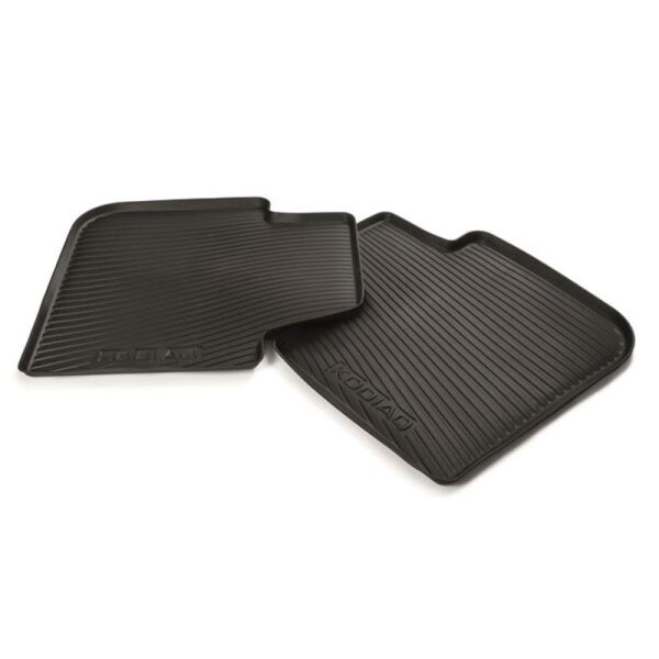 ŠKODA Gummifußmatten-Set, 2-teilig, hinten