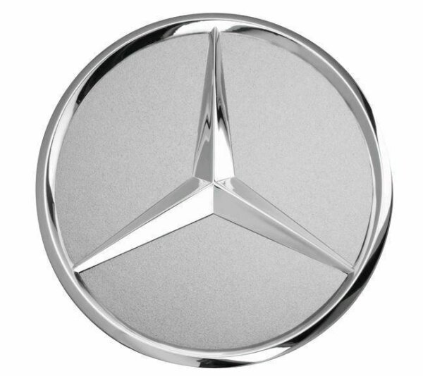 Mercedes-Benz Radnabenabdeckung Stern erhaben titansilber B66470202 75mm 1 Stück