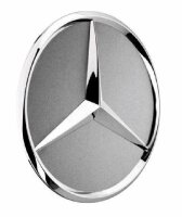 Mercedes-Benz Radnabenabdeckung Stern erhaben titansilber...