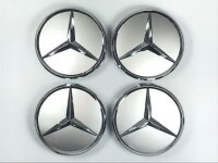 Mercedes-Benz Radnabenabdeckung Stern erhaben titansilber...