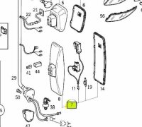 Mercedes-Benz Spiegel Fahrerseite, elektrisch verstellbar