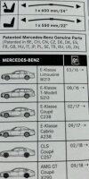 Mercedes-Benz Wischerblatt vorn E-Klasse 2-tlg A2138203604 Scheibenwischer