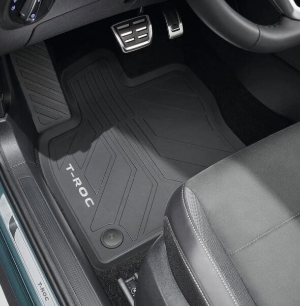 Volkswagen Allwetterfußmatten vorn und hinten, Titanschwarz