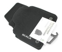 Skoda 657061404 - Alfombrillas Textiles estándar (4 Unidades), Color Negro