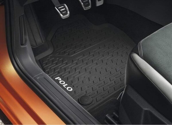 Volkswagen VW Allwetterfußmatten vorn und hinten, Titanschwarz