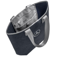 Mercedes-Benz Einkaufstasche dunkelblau, 100% Polyester